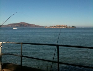 Front center view (Angel Island and Alcatraz)